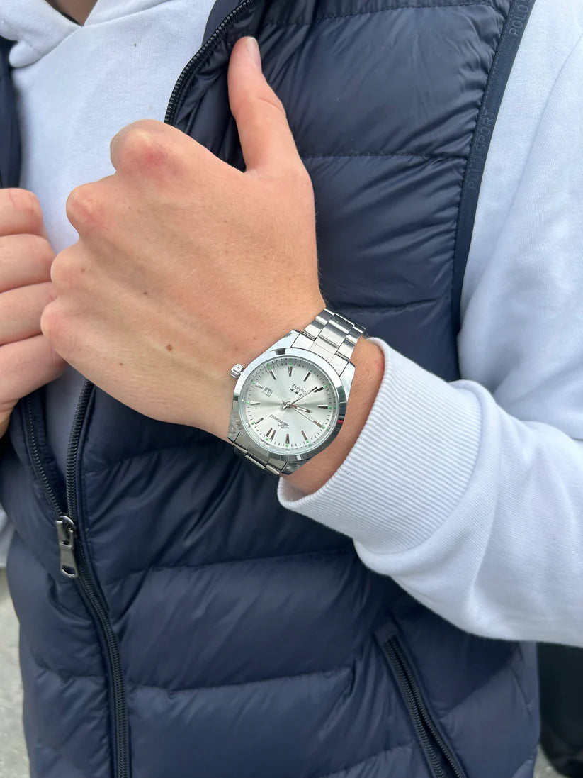 ChronoSteel – Herenhorloge van roestvrij staal met datumweergave